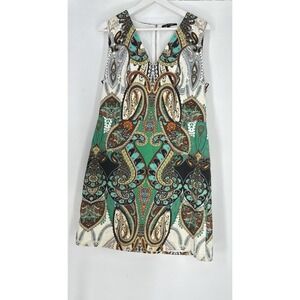 Kobi Halperin Dara Sleeveless V- Neck Dress Size 14 Original Retail $548